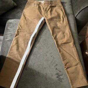 Hill City Men's 6 pocket workwear pants brown size 30/30 athletic fit